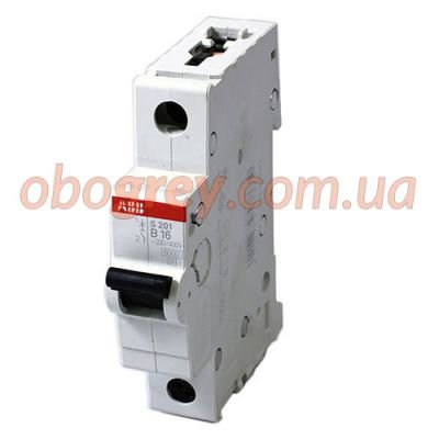 Автоматический выключатель  1-фазный, Abb S201 System pro M compact 6 Ампер, тип В