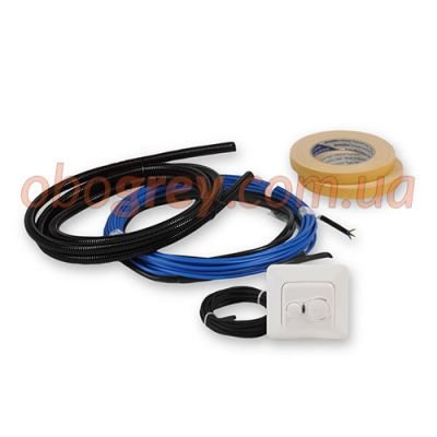 Двухжильный нагревательный кабель FinnKit, EFHFK+T 12 Вт/м