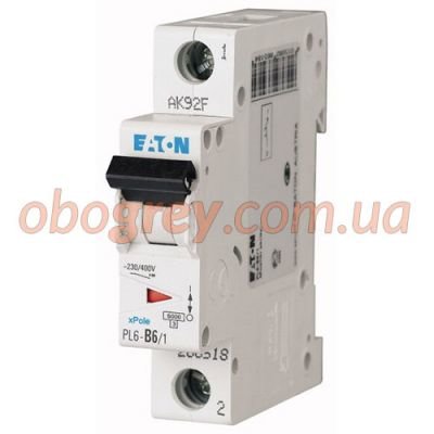 Автоматический выключатель 1-фазный MOELLER-EATON PL6-C16/1